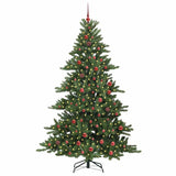 Albero di Natale Artificiale con Rami Pieghevoli Verde 210 cm