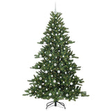 Albero di Natale Artificiale con Rami Pieghevoli Verde 210 cm