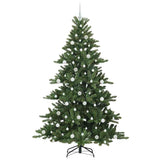 Albero di Natale Artificiale con Rami Pieghevoli Verde 210 cm