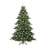 Albero di Natale Artificiale con Rami Pieghevoli Verde 210 cm