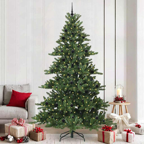 Albero di Natale Artificiale con Rami Pieghevoli Verde 240 cm