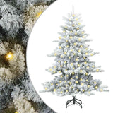 Albero di Natale Artificiale con Rami Pieghevoli Bianco 150 cm