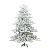 Albero di Natale Artificiale con Rami Pieghevoli Bianco 150 cm