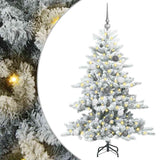 Albero di Natale Artificiale con Rami Pieghevoli Bianco 150 cm