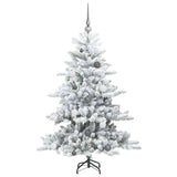 Albero di Natale Artificiale con Rami Pieghevoli Bianco 150 cm