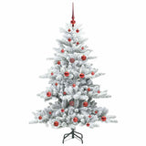 Albero di Natale Artificiale con Rami Pieghevoli Bianco 150 cm