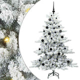Albero di Natale Artificiale con Rami Pieghevoli Bianco 150 cm