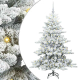 Albero di Natale Artificiale con Rami Pieghevoli Bianco 150 cm