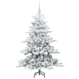 Albero di Natale Artificiale con Rami Pieghevoli Bianco 150 cm
