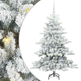 Albero di Natale Artificiale con Rami Pieghevoli Bianco 150 cm