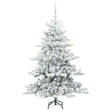 Albero di Natale Artificiale con Rami Pieghevoli Bianco 150 cm