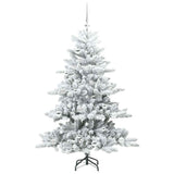 Albero di Natale Artificiale con Rami Pieghevoli Bianco 150 cm