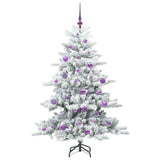 Albero di Natale Artificiale con Rami Pieghevoli Bianco 150 cm