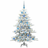 Albero di Natale Artificiale con Rami Pieghevoli Bianco 150 cm