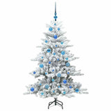 Albero di Natale Artificiale con Rami Pieghevoli Bianco 150 cm