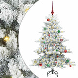 Albero di Natale Artificiale con Rami Pieghevoli Bianco 150 cm