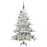 Albero di Natale Artificiale con Rami Pieghevoli Bianco 150 cm