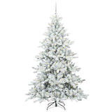 Albero di Natale Artificiale con Rami Pieghevoli Bianco 180 cm