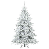 Albero di Natale Artificiale con Rami Pieghevoli Bianco 180 cm