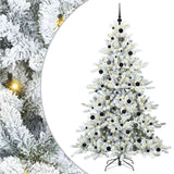 Albero di Natale Artificiale con Rami Pieghevoli Bianco 210 cm