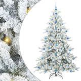 Albero di Natale Artificiale con Rami Pieghevoli Bianco 210 cm