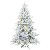 Albero di Natale Artificiale con Rami Pieghevoli Bianco 240 cm