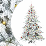 Albero di Natale Artificiale con Rami Pieghevoli Bianco 240 cm