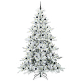 Albero di Natale Artificiale con Rami Pieghevoli Bianco 240 cm