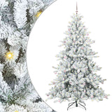 Albero di Natale Artificiale con Rami Pieghevoli Bianco 240 cm