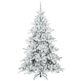 Albero di Natale Artificiale con Rami Pieghevoli Bianco 240 cm