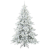 Albero di Natale Artificiale con Rami Pieghevoli Bianco 240 cm