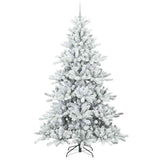 Albero di Natale Artificiale con Rami Pieghevoli Bianco 240 cm