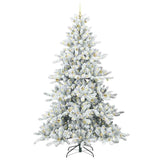 Albero di Natale Artificiale con Rami Pieghevoli Bianco 240 cm