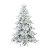 Albero di Natale Artificiale con Rami Pieghevoli Bianco 240 cm