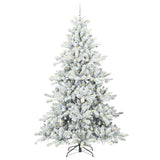 Albero di Natale Artificiale con Rami Pieghevoli Bianco 240 cm