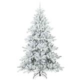 Albero di Natale Artificiale con Rami Pieghevoli Bianco 240 cm