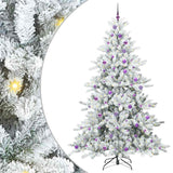 Albero di Natale Artificiale con Rami Pieghevoli Bianco 240 cm