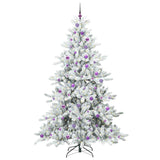 Albero di Natale Artificiale con Rami Pieghevoli Bianco 240 cm