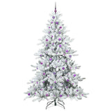 Albero di Natale Artificiale con Rami Pieghevoli Bianco 240 cm
