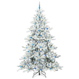 Albero di Natale Artificiale con Rami Pieghevoli Bianco 240 cm