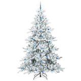 Albero di Natale Artificiale con Rami Pieghevoli Bianco 240 cm