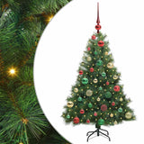 Albero di Natale artificiale con 150 LED Verde 120 cm PE e PVC