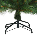Albero di Natale artificiale con 150 LED Verde 150 cm PE e PVC