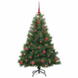 Albero di Natale artificiale con 150 LED Verde 150 cm PE e PVC