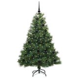 Albero di Natale artificiale con 150 LED Verde 150 cm PE e PVC