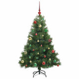 Albero di Natale artificiale con 150 LED Verde 150 cm PE e PVC