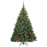 Albero di Natale artificiale con 300 LED Verde 180 cm PE e PVC