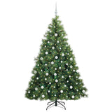 Albero di Natale artificiale con 300 LED Verde 180 cm PE e PVC