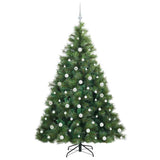 Albero di Natale artificiale con 300 LED Verde 180 cm PE e PVC