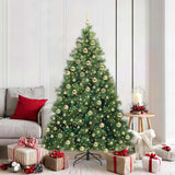 Albero di Natale artificiale con 300 LED Verde 180 cm PE e PVC